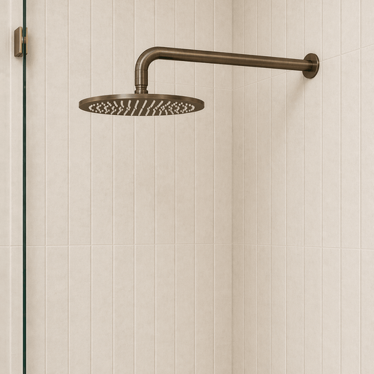 Bathroom Vaucluse Wall Mount Shower Head - Antique Brass