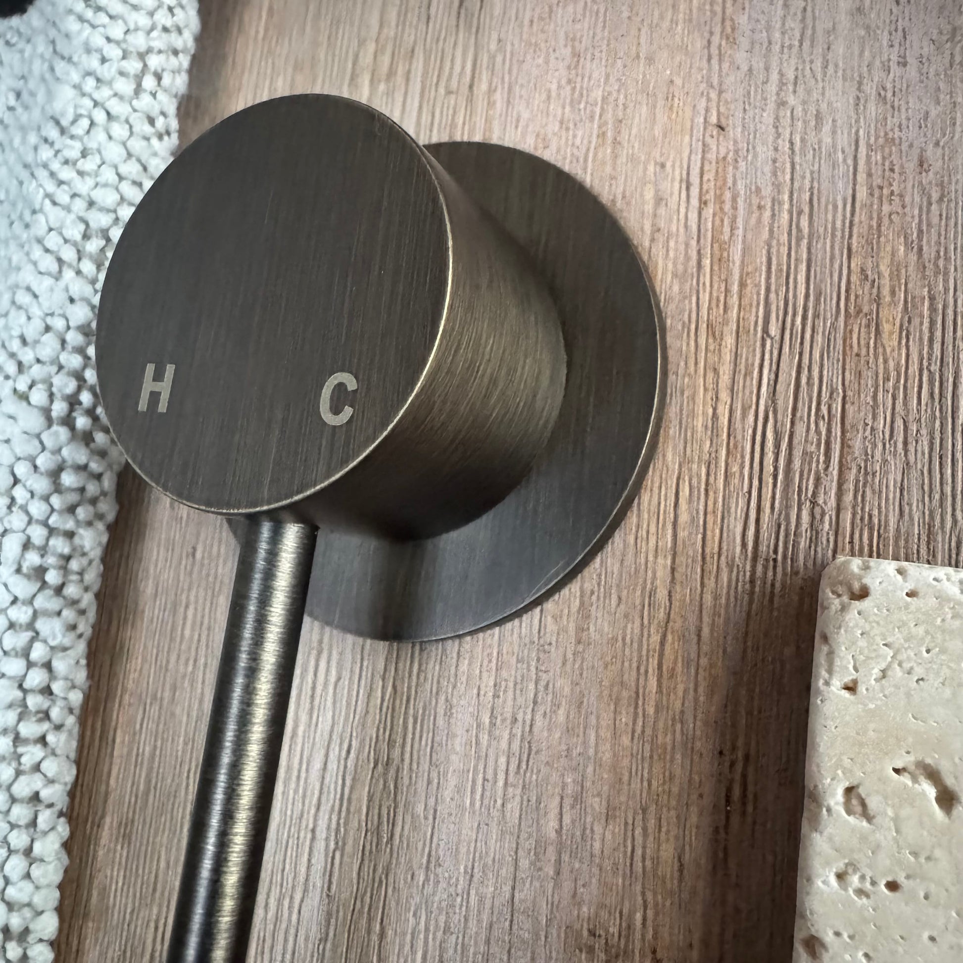 Bathroom Vaucluse Wall Mount Spout and Mixer - Antique Brass