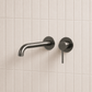 Bathroom Vaucluse Wall Mount Spout and Mixer - Gunmetal