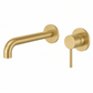 Bathroom Vaucluse Wall Mount Spout and Mixer - Satin Brass