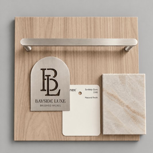 Bayside Luxe Burleigh Brushed Nickel Cabinetry Handles