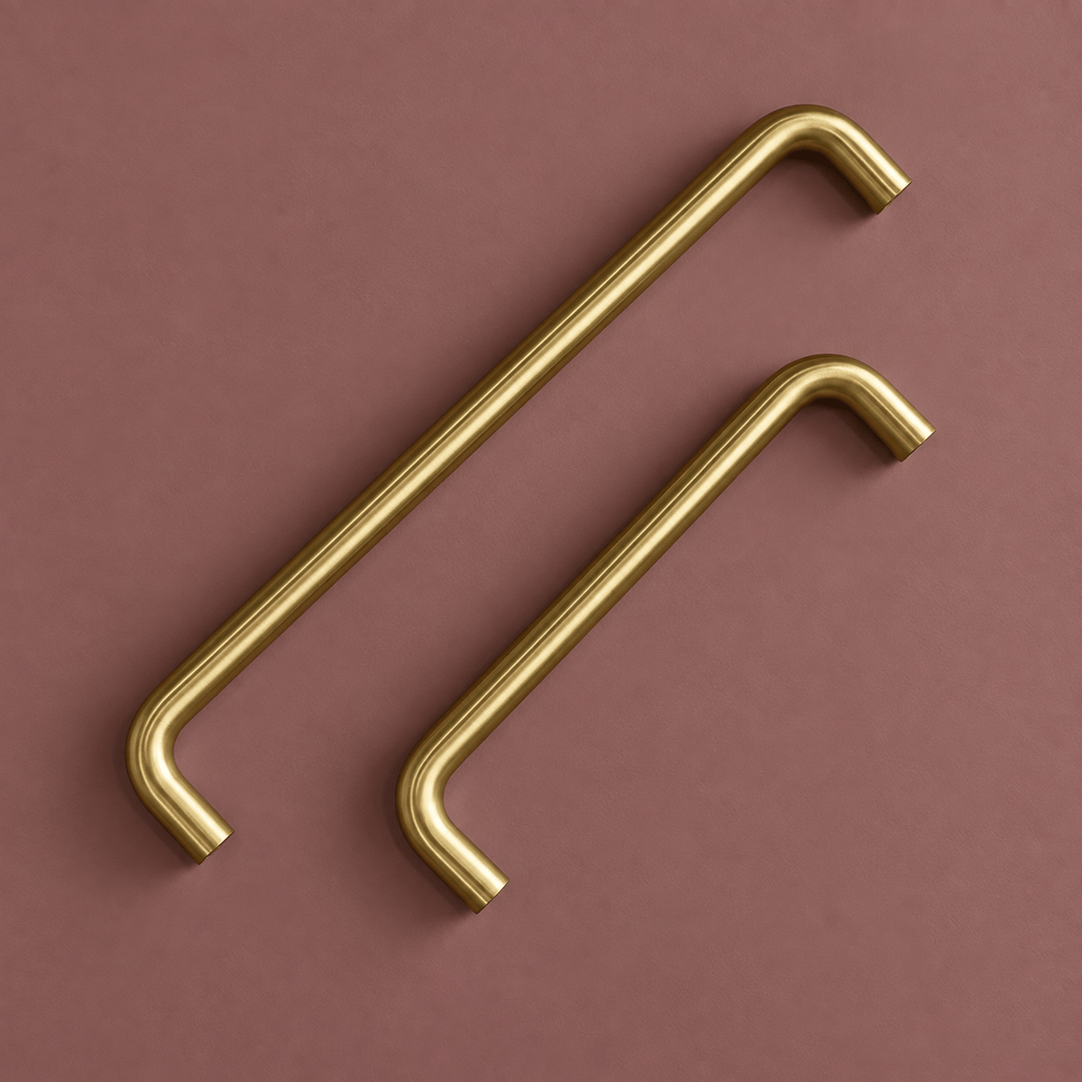 Bayside Luxe Burleigh Solid Satin Brass Cabinetry Handles