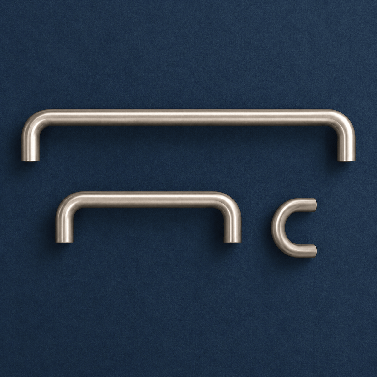 Bayside Luxe Castlemaine Solid Nickel Cabinetry Handles
