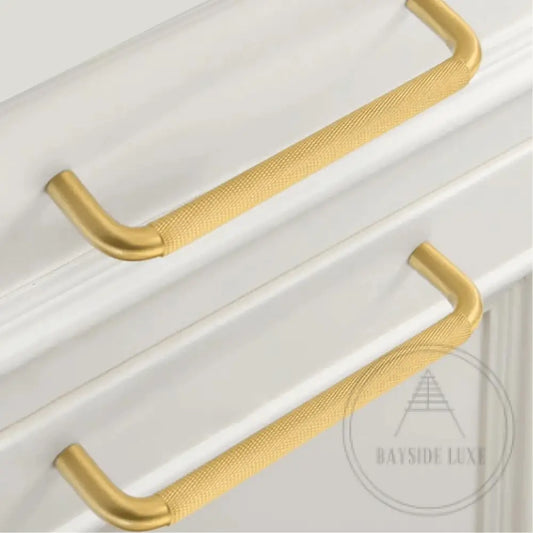 Cabinet Knobs & Handles Bayside Luxe - Double Bay Golden Brass Handle