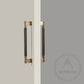 Bayside Luxe - Double Sided Solid Antique Brass Door Pull  - Bronte 300 x 55mm (HS268mm)