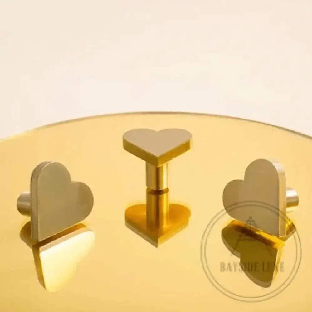 Bayside Luxe - Heart Shaped Satin Brass Knobs