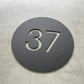 Bayside Luxe - Personalised House Number Circle Sign 30cm