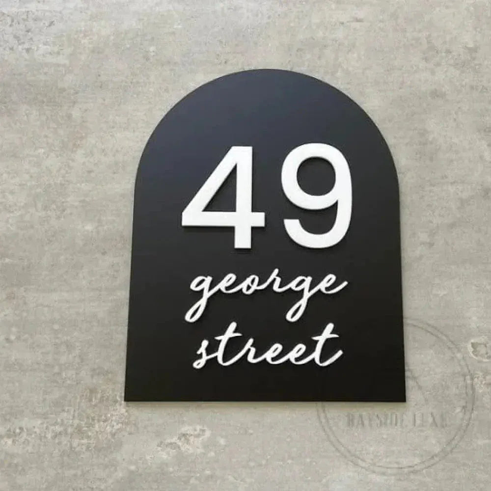 Bayside Luxe - Personalised Script Arch House Sign