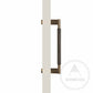 Bayside Luxe - Single Sided Solid Antique Brass Door Pull  - Bronte 300 x 55mm (HS268mm)