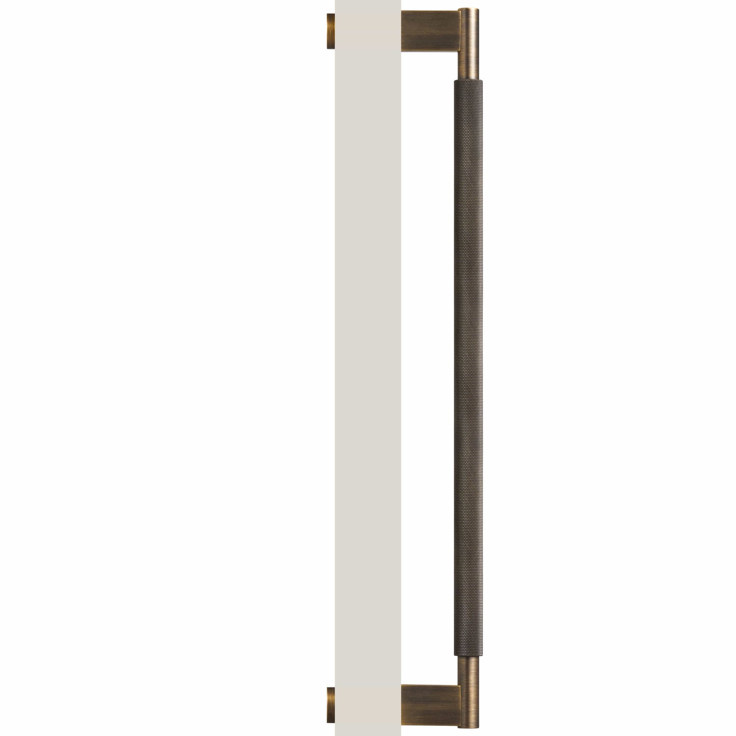 Bayside Luxe - Single Sided Solid Antique Brass Door Pull  - Bronte 450 x 55mm (HS418mm)