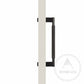 Bayside Luxe - Single Sided Solid Black Brass Door Pull  - Bronte 300 x 55mm (HS268mm)