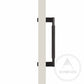 Bayside Luxe - Single Sided Solid Black Brass Door Pull  - Bronte 300 x 55mm (HS268mm)