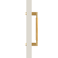 Bayside Luxe - Single Sided Solid Satin Brass Door Pull  - Bronte 300mm
