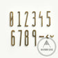 Bayside Luxe - The Gatsby Antique Brass Letters and Numbers - 70mm