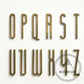 Bayside Luxe - The Gatsby Antique Brass Letters and Numbers - 70mm