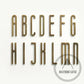 Bayside Luxe - The Gatsby Antique Brass Letters and Numbers - 70mm