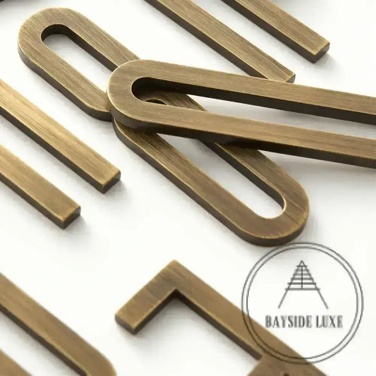 Bayside Luxe - The Gatsby Antique Brass Letters and Numbers - 70mm