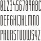 Bayside Luxe - The Gatsby Black Letters and Numbers - 100mm