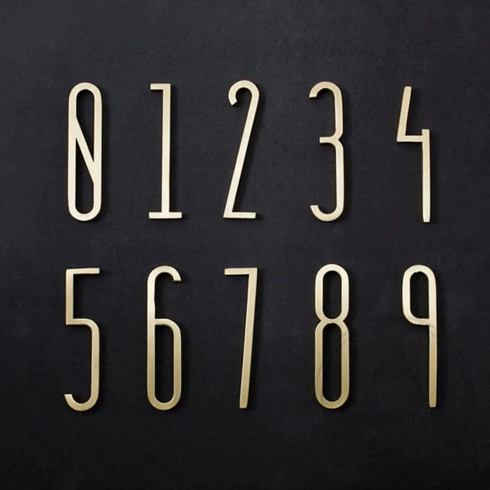 Bayside Luxe - The Gatsby Golden Brass Letters and Numbers - 70mm