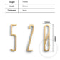 Bayside Luxe - The Gatsby Golden Brass Letters and Numbers - 70mm