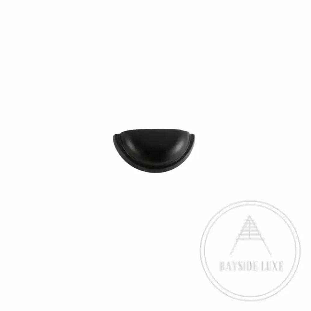 Black Bayside Luxe - Ascot Solid Brass Cup Pull