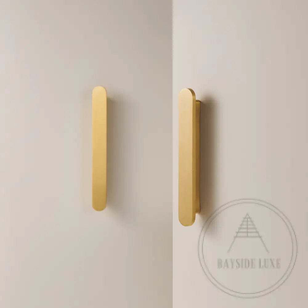 Cabinet Hardware 158 x 17mm (HS128) Bayside Luxe - Canterbury Solid Satin Brass Cabinetry Handles