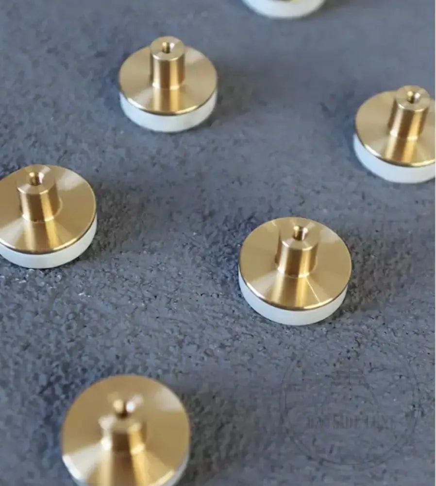 Cabinet Hardware 31 x 22mm / Brass and Marble / Solid Brass and Marble Bayside Luxe - The Luxe Marble Knob