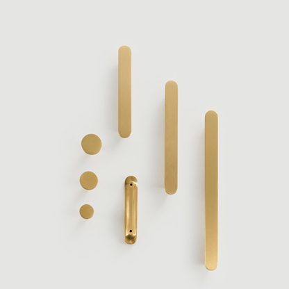 Cabinet Hardware 95 x 17mm (HS64) Bayside Luxe - Canterbury Solid Satin Brass Cabinetry Handles