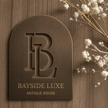 Cabinet Hardware Antique Brass Bayside Luxe Sample Finish Pack