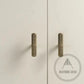 Cabinet Hardware Bayside Luxe - Attadale Antique Brass Cross Knurled Cabinetry Handle