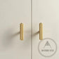 Cabinet Hardware Bayside Luxe - Attadale Satin Brass Cross Knurled Cabinetry Handle