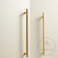 Cabinet Hardware Bayside Luxe - Attadale Satin Brass Cross Knurled Cabinetry Handle