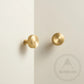 Cabinet Hardware Bayside Luxe - Attadale Satin Brass Cross Knurled Cabinetry Handle