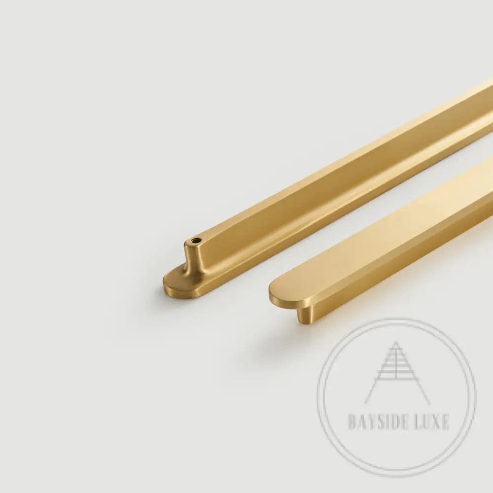 Cabinet Hardware Bayside Luxe - Canterbury Solid Satin Brass Cabinetry Handles