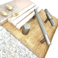 Cabinet Hardware Bayside Luxe - Floreat Nickel Cross Knurled Cabinetry Handles