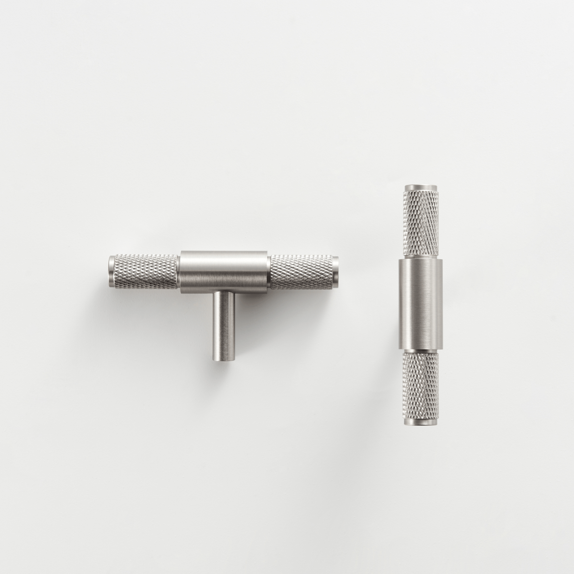 Cabinet Hardware Bayside Luxe - Floreat Nickel Cross Knurled Cabinetry Handles