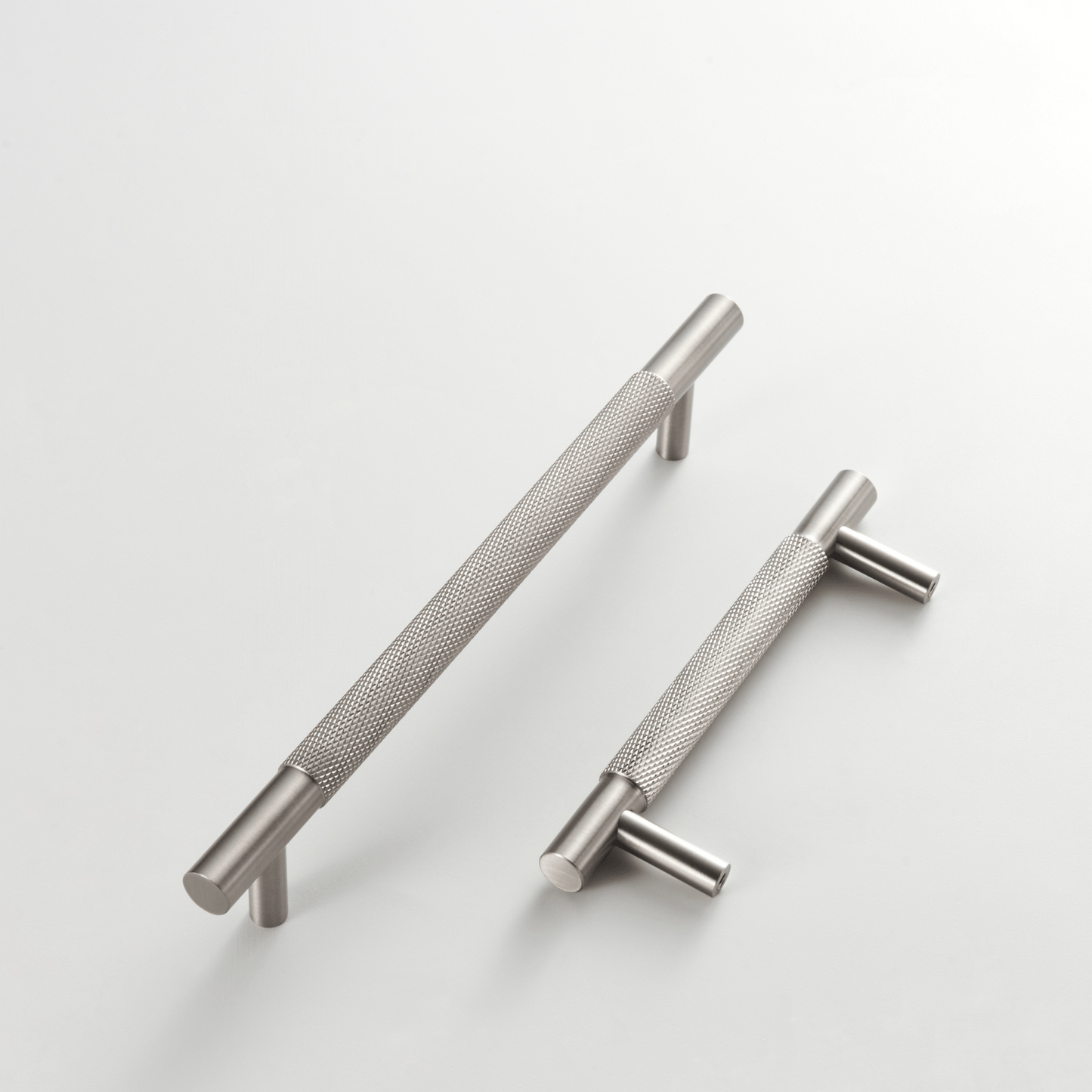 Cabinet Hardware Bayside Luxe - Floreat Nickel Cross Knurled Cabinetry Handles