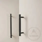 Cabinet Hardware Bayside Luxe - Floreat Solid Black Brass Cross Knurled Cabinetry Handles