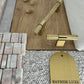 Cabinet Hardware Bayside Luxe - Floreat Solid Satin Brass Cross Knurled Cabinetry Handles