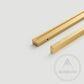 Cabinet Hardware Bayside Luxe - Longueville Satin Brass Lip Pull Cabinetry Handles