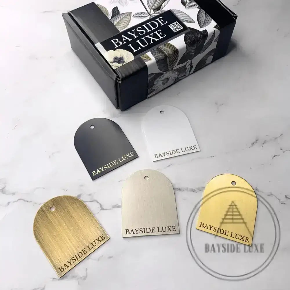 Cabinet Hardware Complete Set of Six Finishes Bayside Luxe Sample Finish Pack