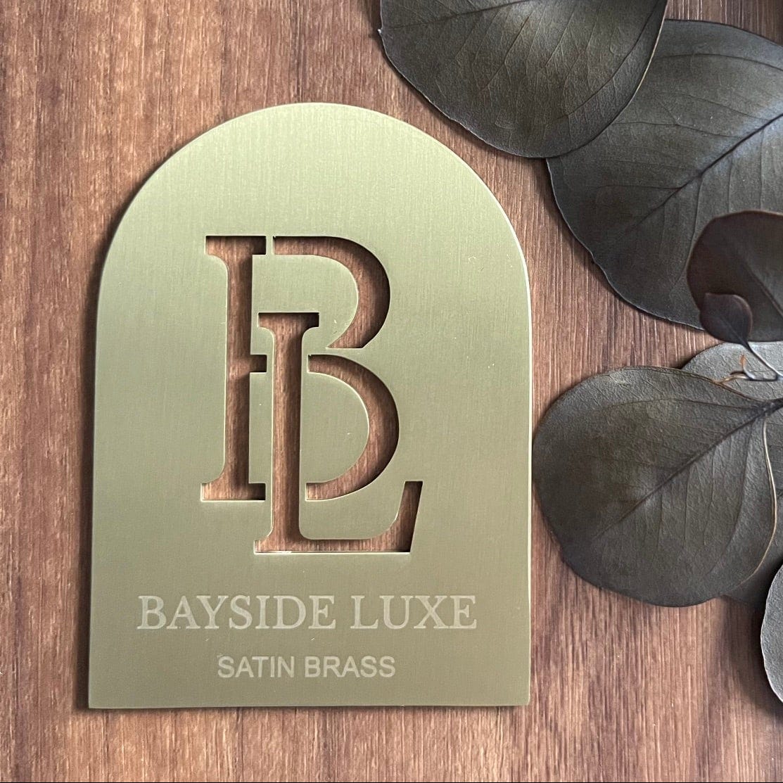 Cabinet Hardware Satin Brass Bayside Luxe Sample Finish Pack