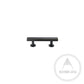 Cabinet Knobs & Handles 100 x 28mm (HS64) / Black / Solid Brass Bayside Luxe - Bellevue Brass Cabinetry Handles
