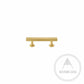 Cabinet Knobs & Handles 100 x 28mm (HS64) / Satin Brass / Solid Brass Bayside Luxe - Bellevue Brass Cabinetry Handles