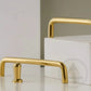 Cabinet Knobs & Handles 137 x 32mm (HS128) / Polished Brass / Solid Brass Bayside Luxe - Nordic Golden Brass Cabinetry Handles