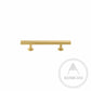 Cabinet Knobs & Handles 150 x 28mm (HS96) / Satin Brass / Solid Brass Bayside Luxe - Bellevue Brass Cabinetry Handles