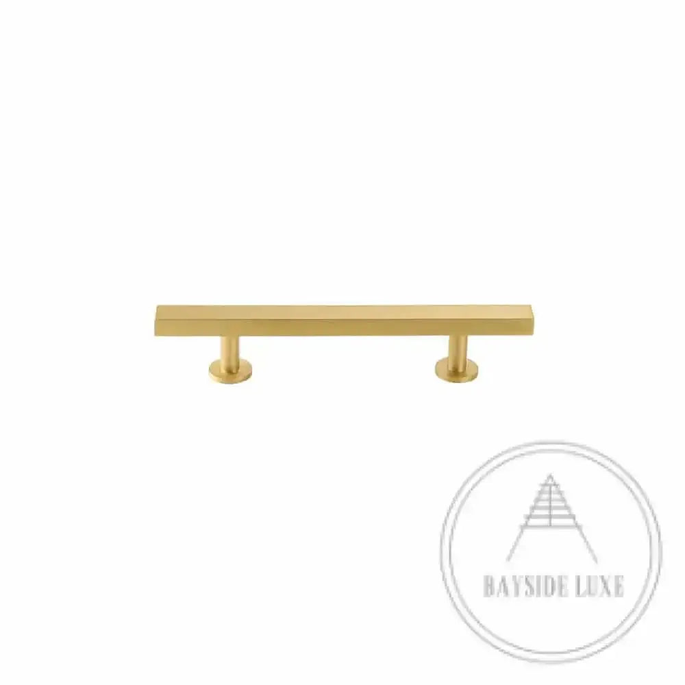 Cabinet Knobs & Handles 150 x 28mm (HS96) / Satin Brass / Solid Brass Bayside Luxe - Bellevue Brass Cabinetry Handles
