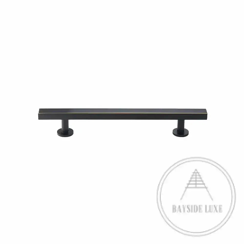 Cabinet Knobs & Handles 180 x 28mm (HS128) / Black / Solid Brass Bayside Luxe - Bellevue Brass Cabinetry Handles