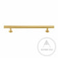 Cabinet Knobs & Handles 180 x 28mm (HS128) / Satin Brass / Solid Brass Bayside Luxe - Bellevue Brass Cabinetry Handles