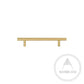 Cabinet Knobs & Handles 180 x 32mm (HS128) / Satin Brass / Solid Brass Bayside Luxe - Rose Bay Satin Brass Handles